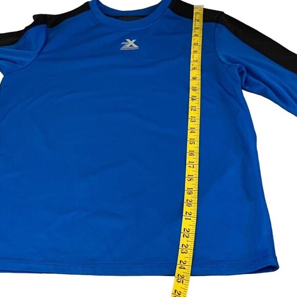 ZeroXposur ZX Dri Tech Boys Activewear LS T-Shirt Blue Crew Neck L 14-16 - Picture 4 of 6